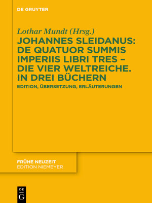cover image of Johannes Sleidanus